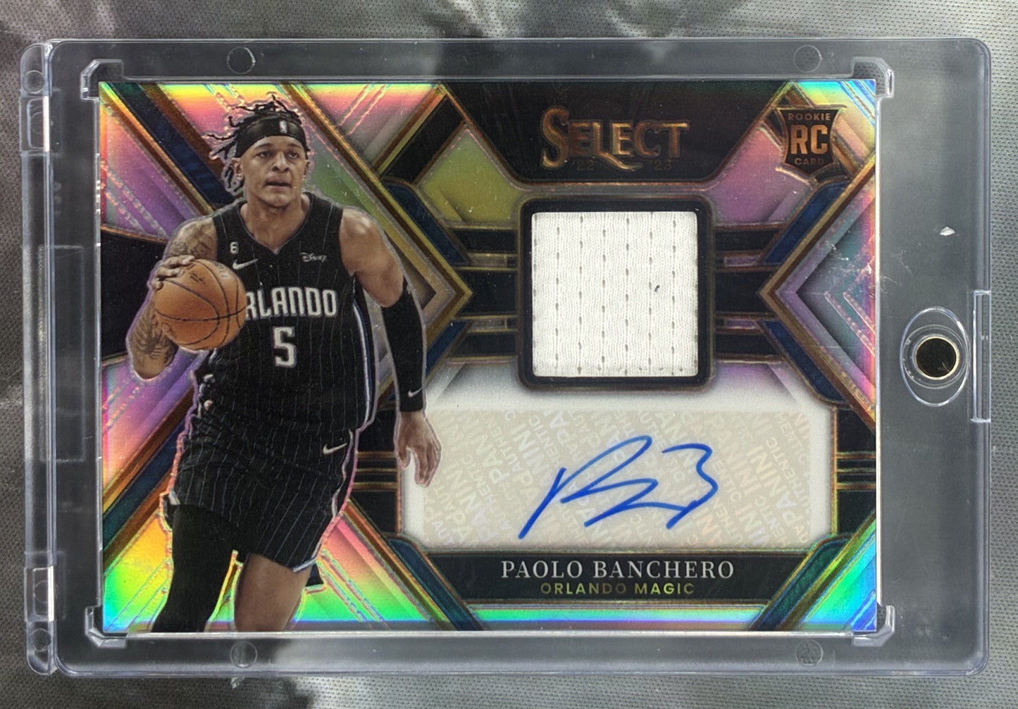 2022-23 Panini Select Paolo Banchero Rookie Patch Auto Silver 199