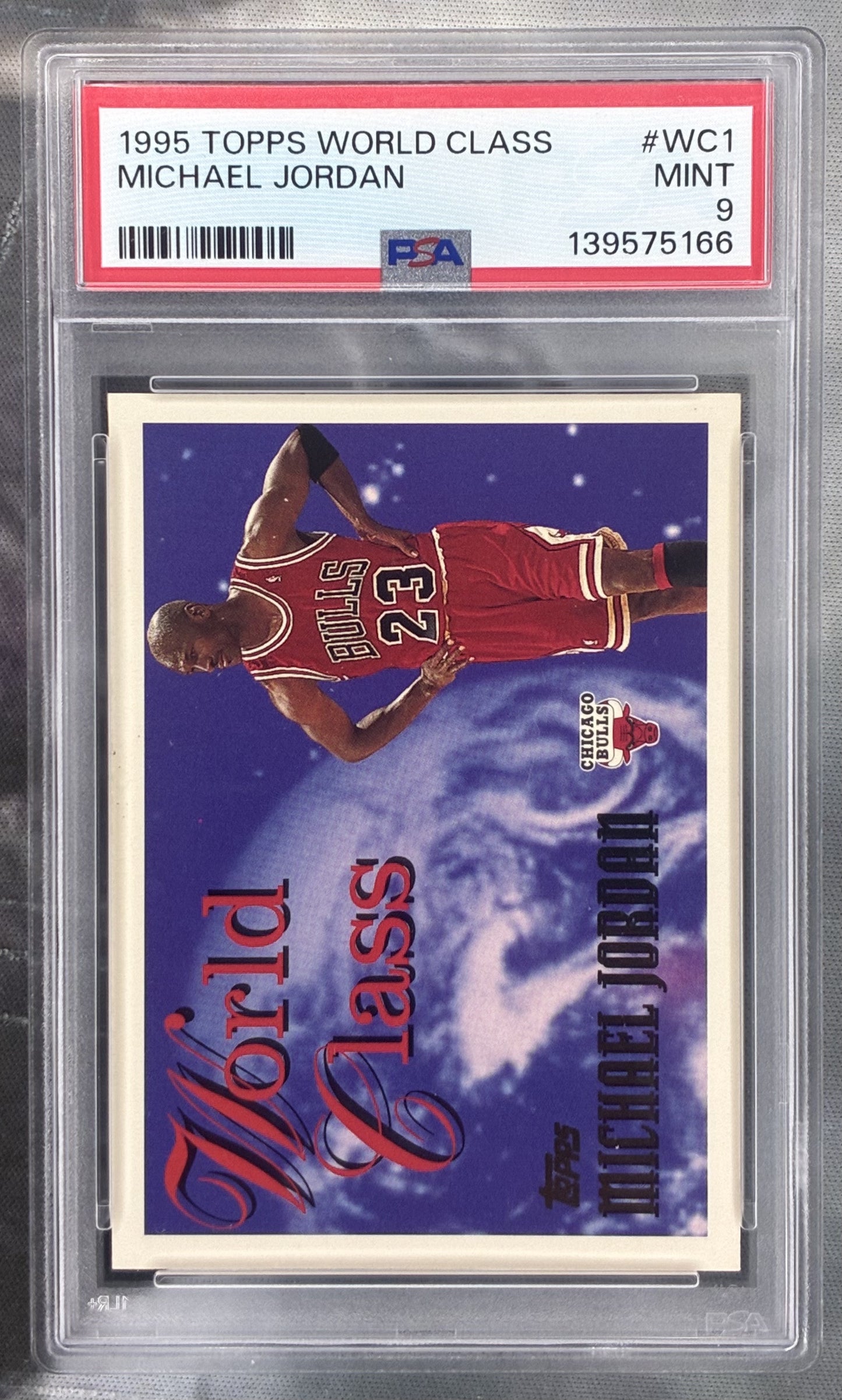 1995 Topps World Class #WC1 Michael Jordan PSA 9 (Pop 13)