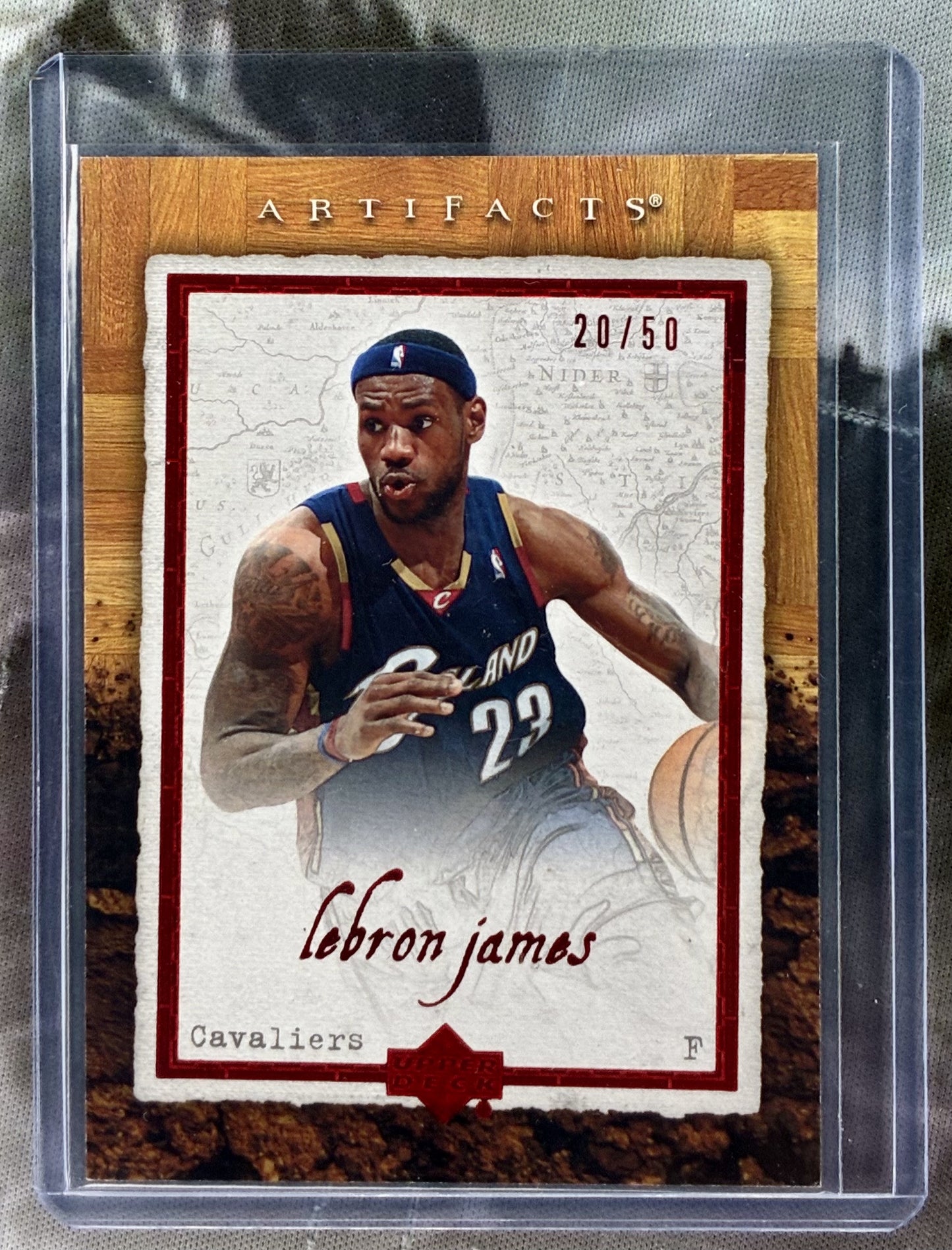 2007-08 Upper Deck Artifacts Legendary Legacies Red LeBron James /50
