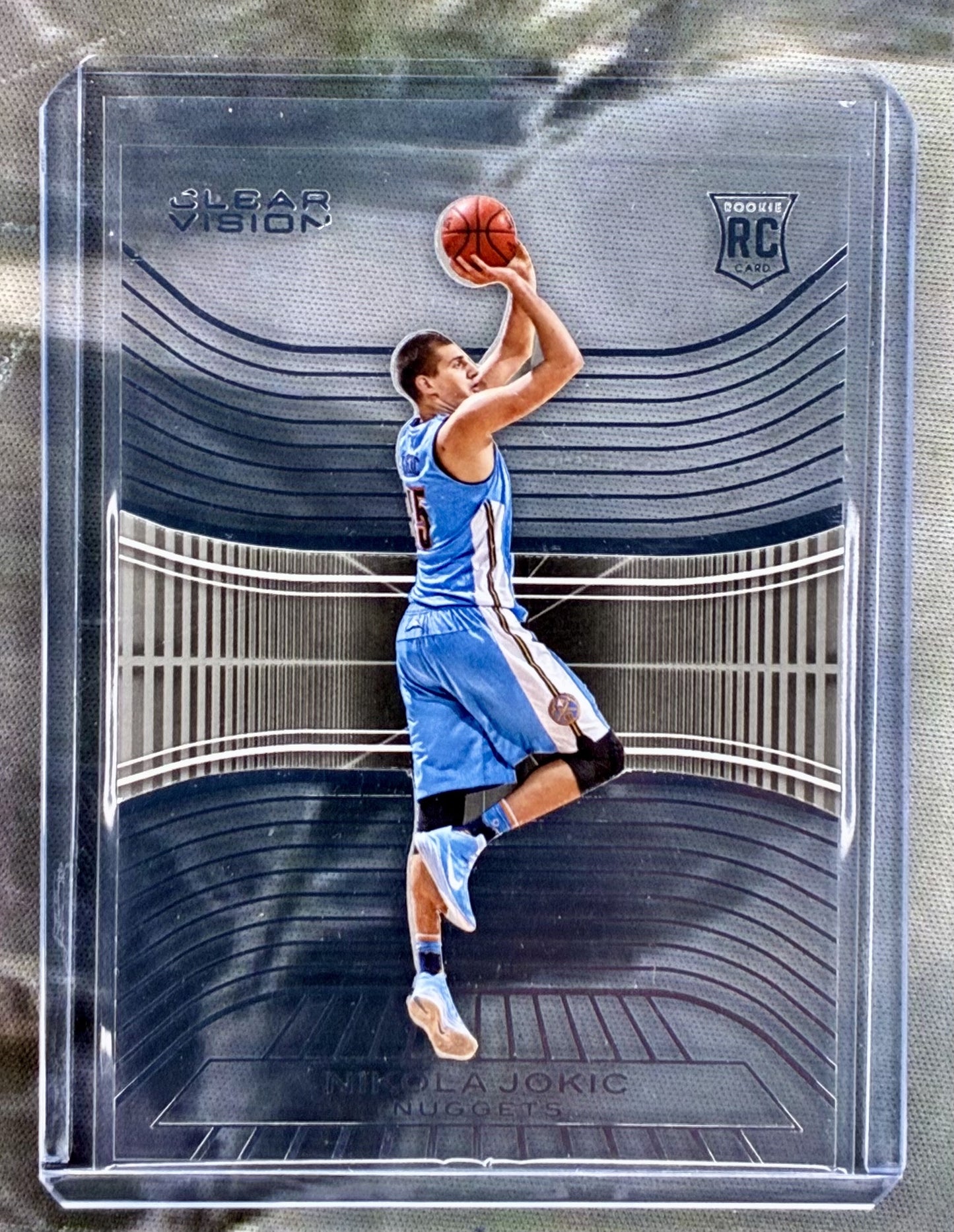Nikola Jokic rookie card 2015 Panini Clear Vision 99 RC Nuggets