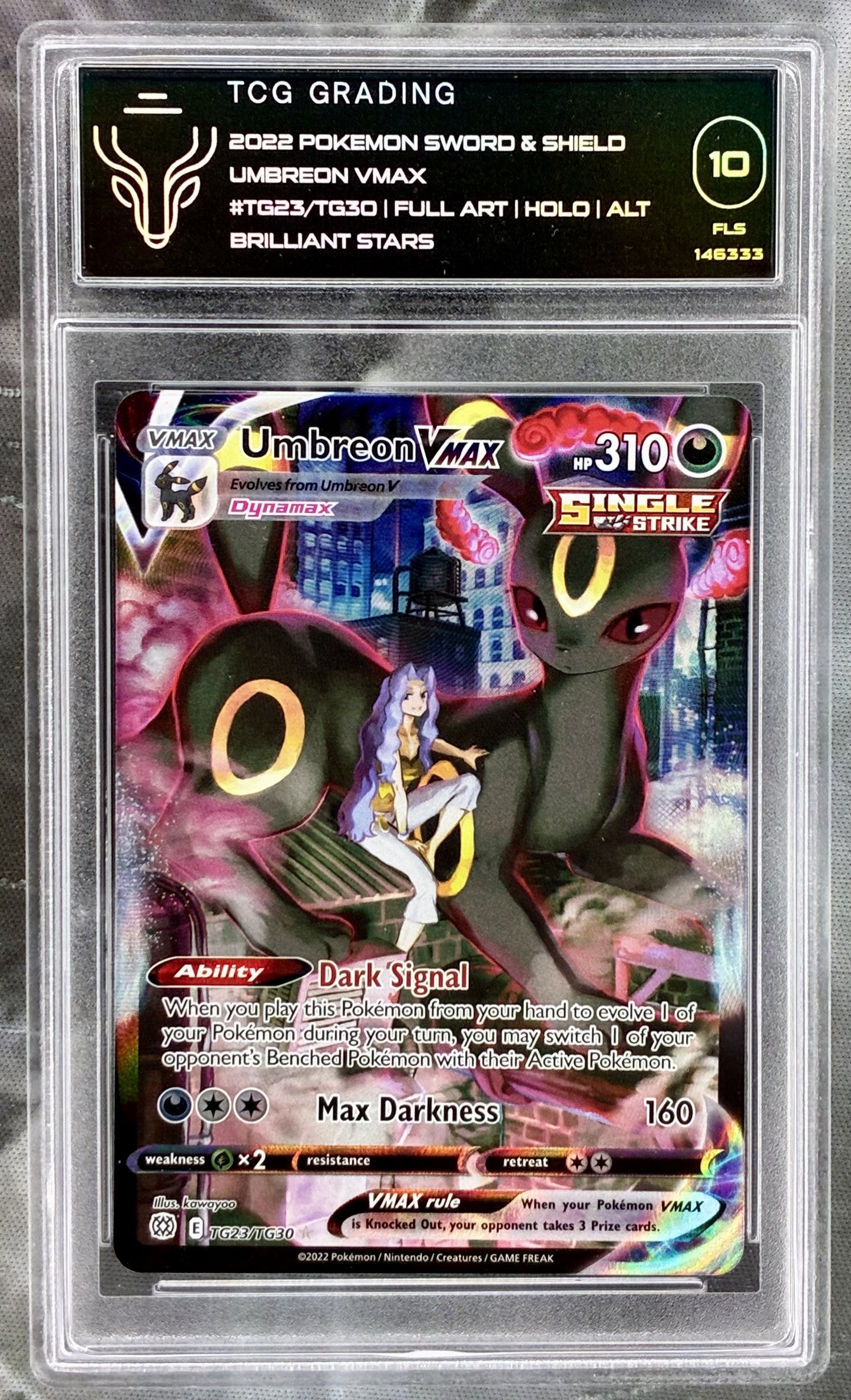 Umbreon VMAX TG23 TG30 Brilliant Stars PSA 10 Pokémon card
