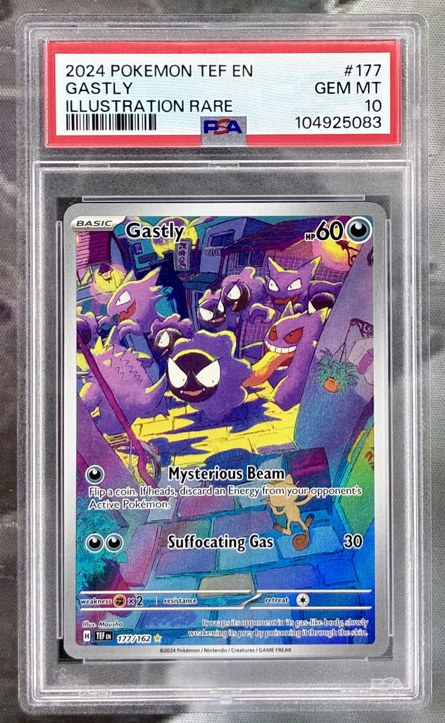 Gastly Temporal Forces 177/162 Holo PSA 10 English Pokemon Card