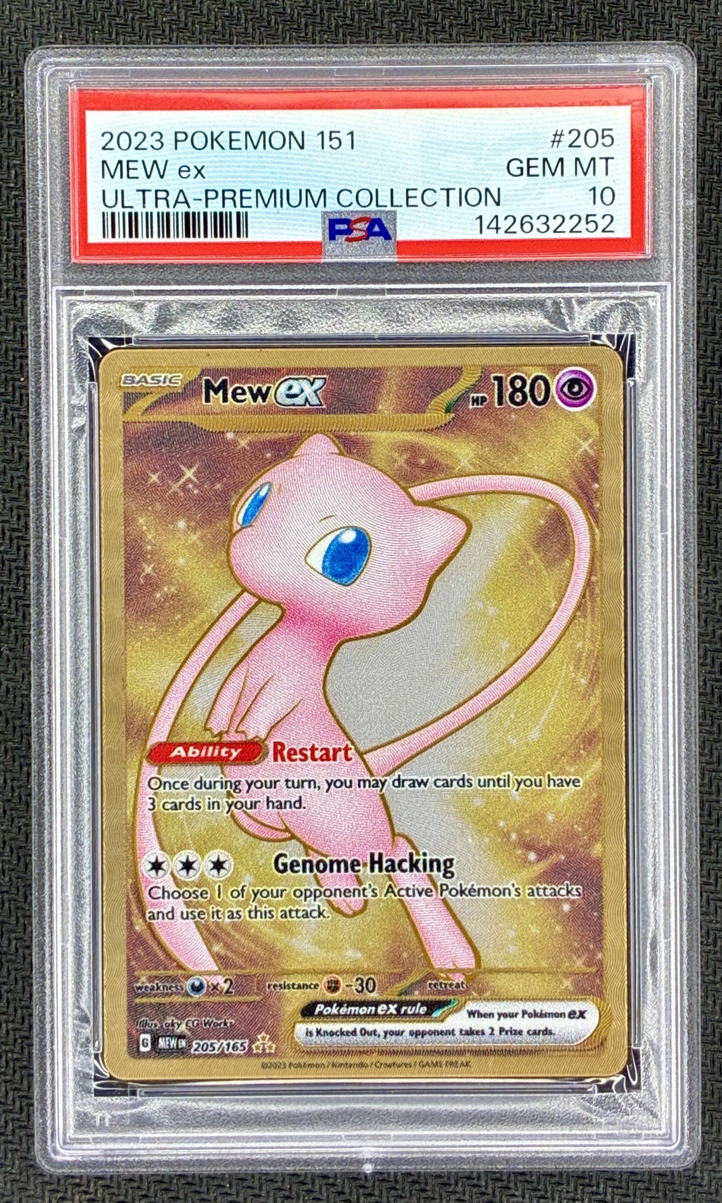 PSA 10 Mew ex 205/165 Pokemon 151 English Card