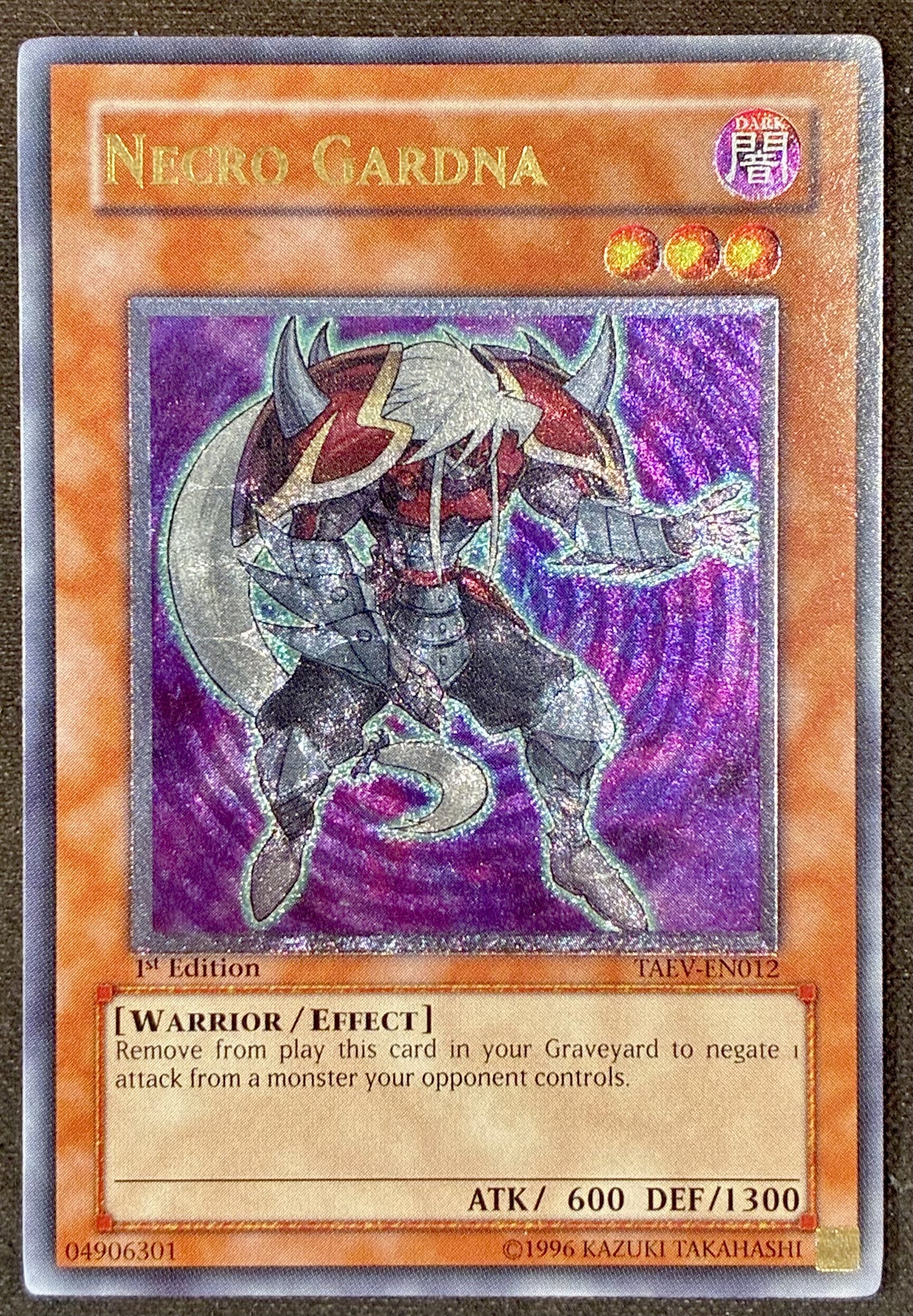 Necro Gardna TAEV-EN012 1st Edition Ultimate Rare Yu-Gi-Oh Card NM