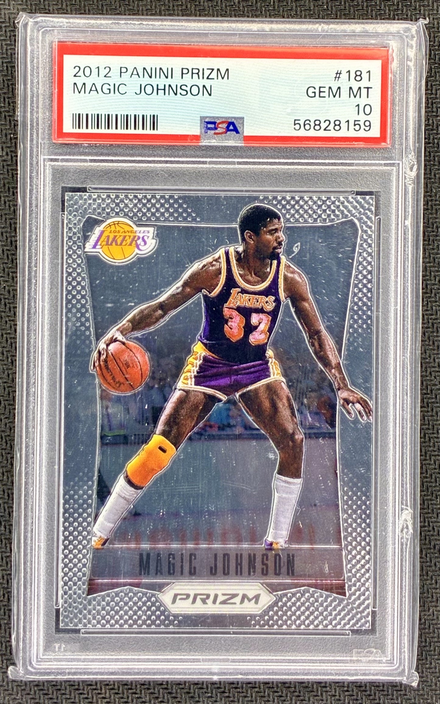 PSA 10 Magic Johnson 2012 Panini Prizm #181 HOF