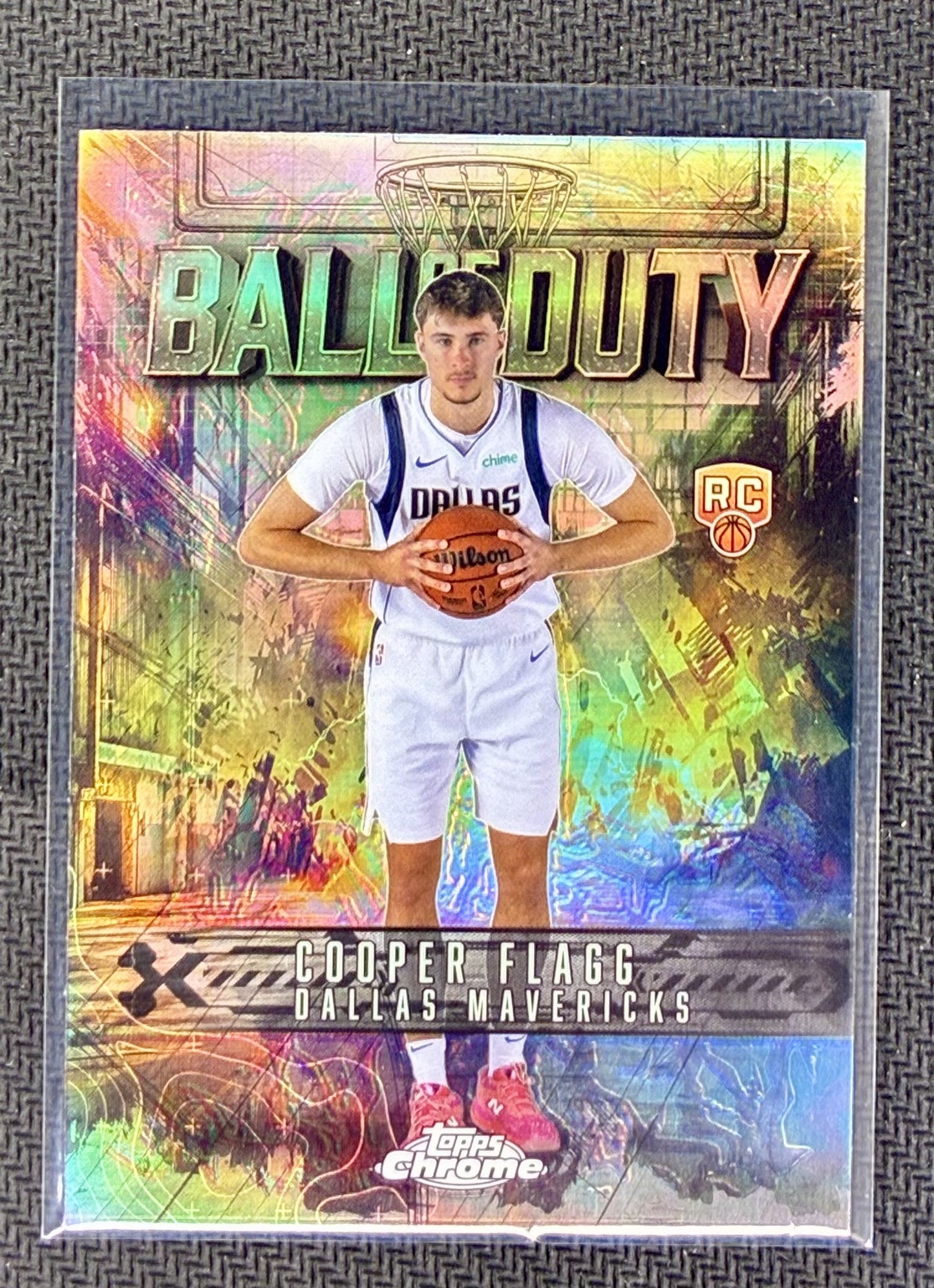 Cooper Flagg 2025-26 Topps Chrome Ball of Duty Refractor Rookie Card #BD-21 Basketball Card