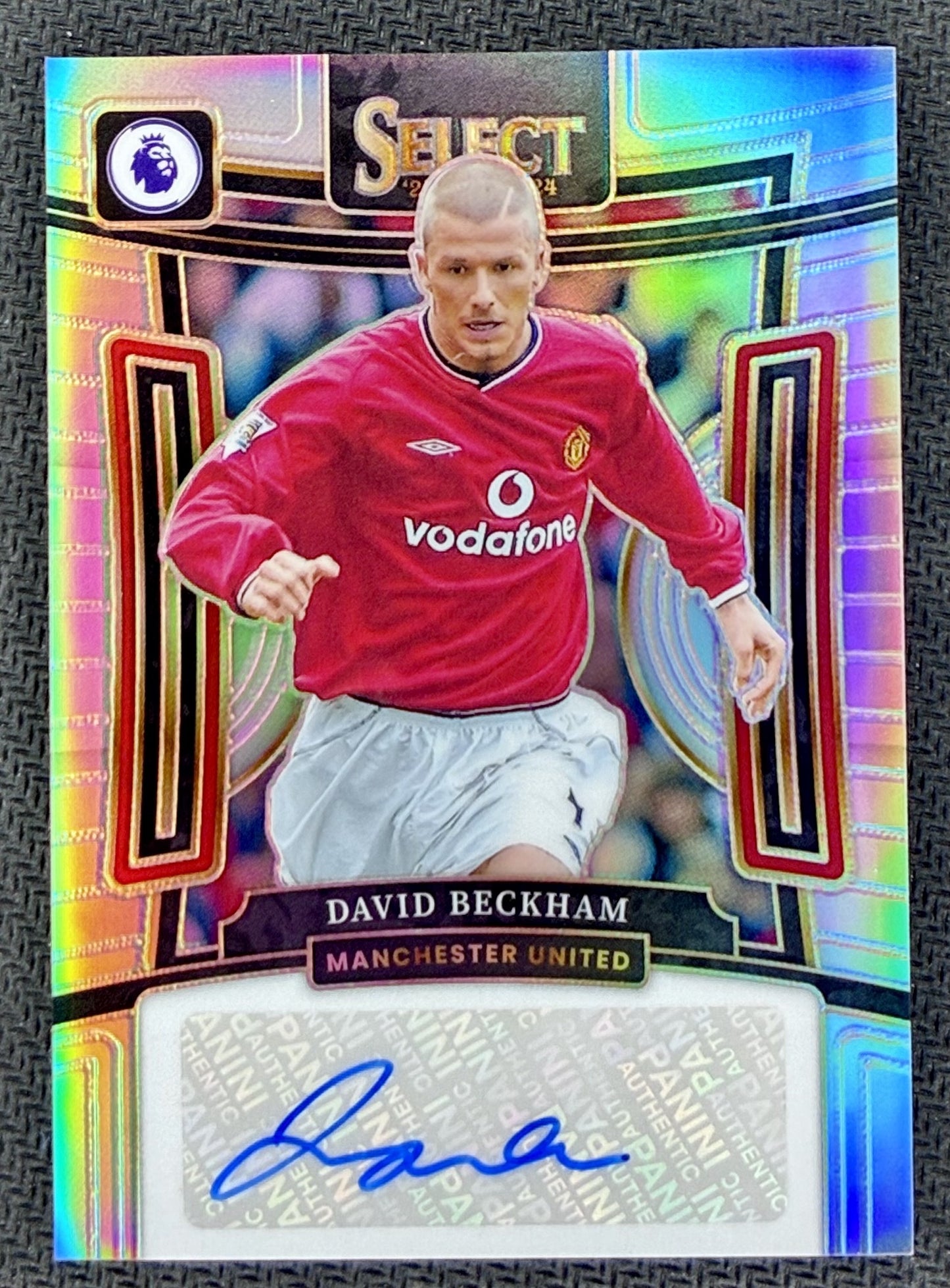 David Beckham 2023-24 Panini Select Premier League Signatures #S-DBE Soccer Card