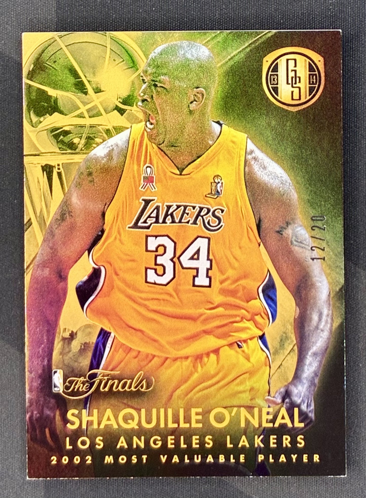 Shaquille O'Neal 2013-14 Panini Gold Standard The Finals /20 Basketball Card