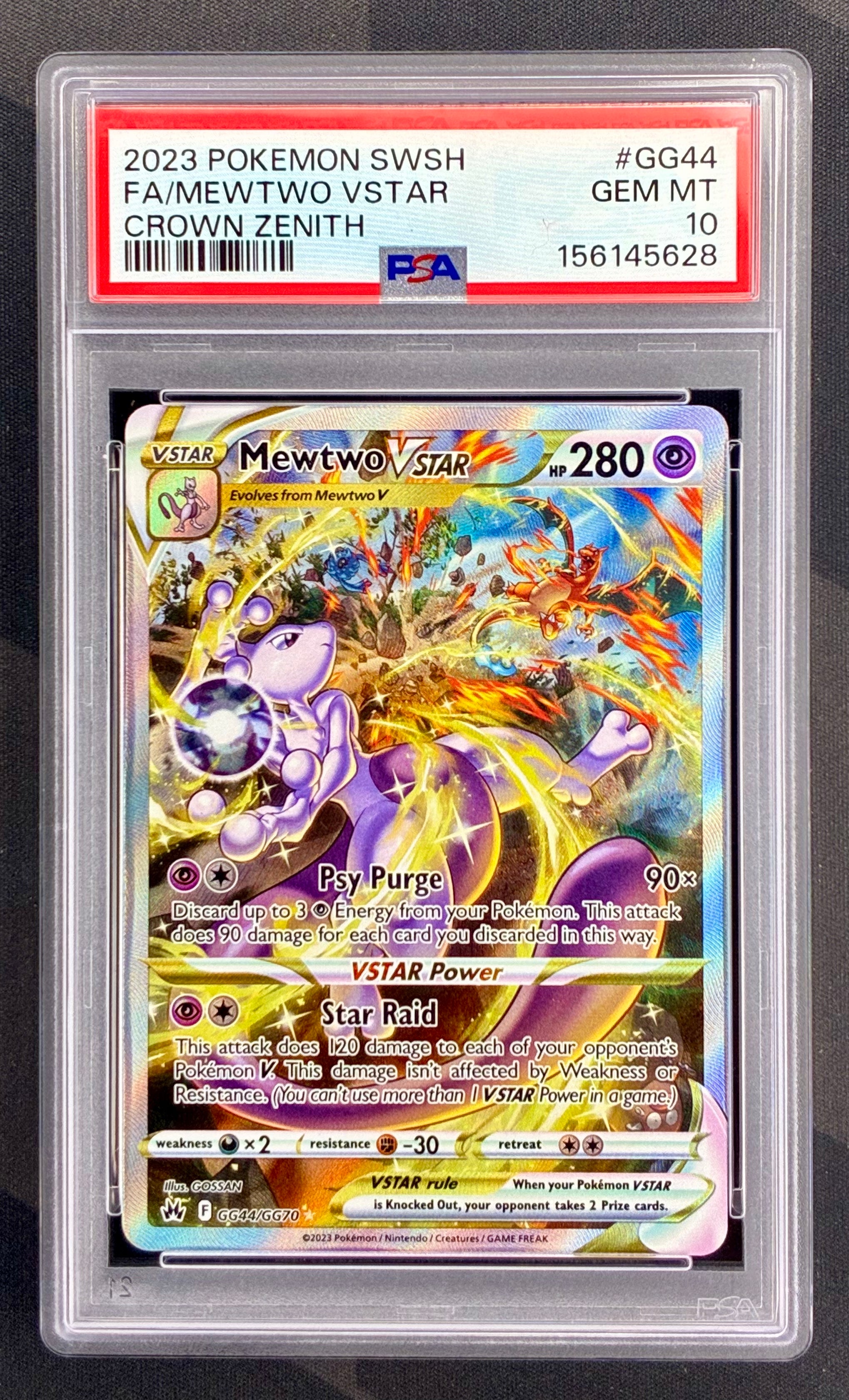 Pokémon SWSH Mewtwo Vstar Crown Zenith GG44/GG70 PSA 10 – Urban