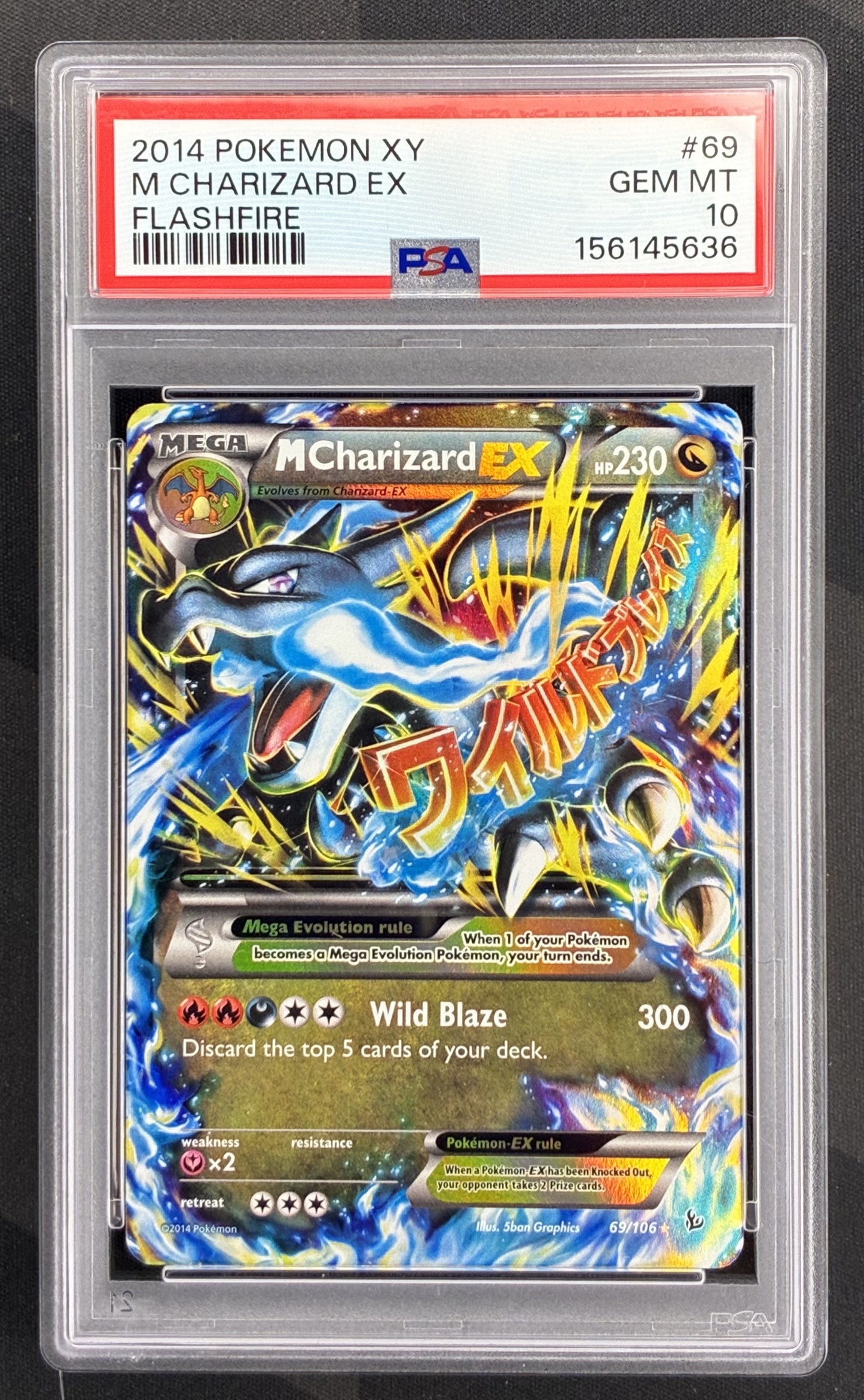 Buy Pokemon Charizard EX 69/106 XY Flashfire PSA 10 GEM MINT. High-grade Charizard collectible from the popular 2014 Pokémon expansion.