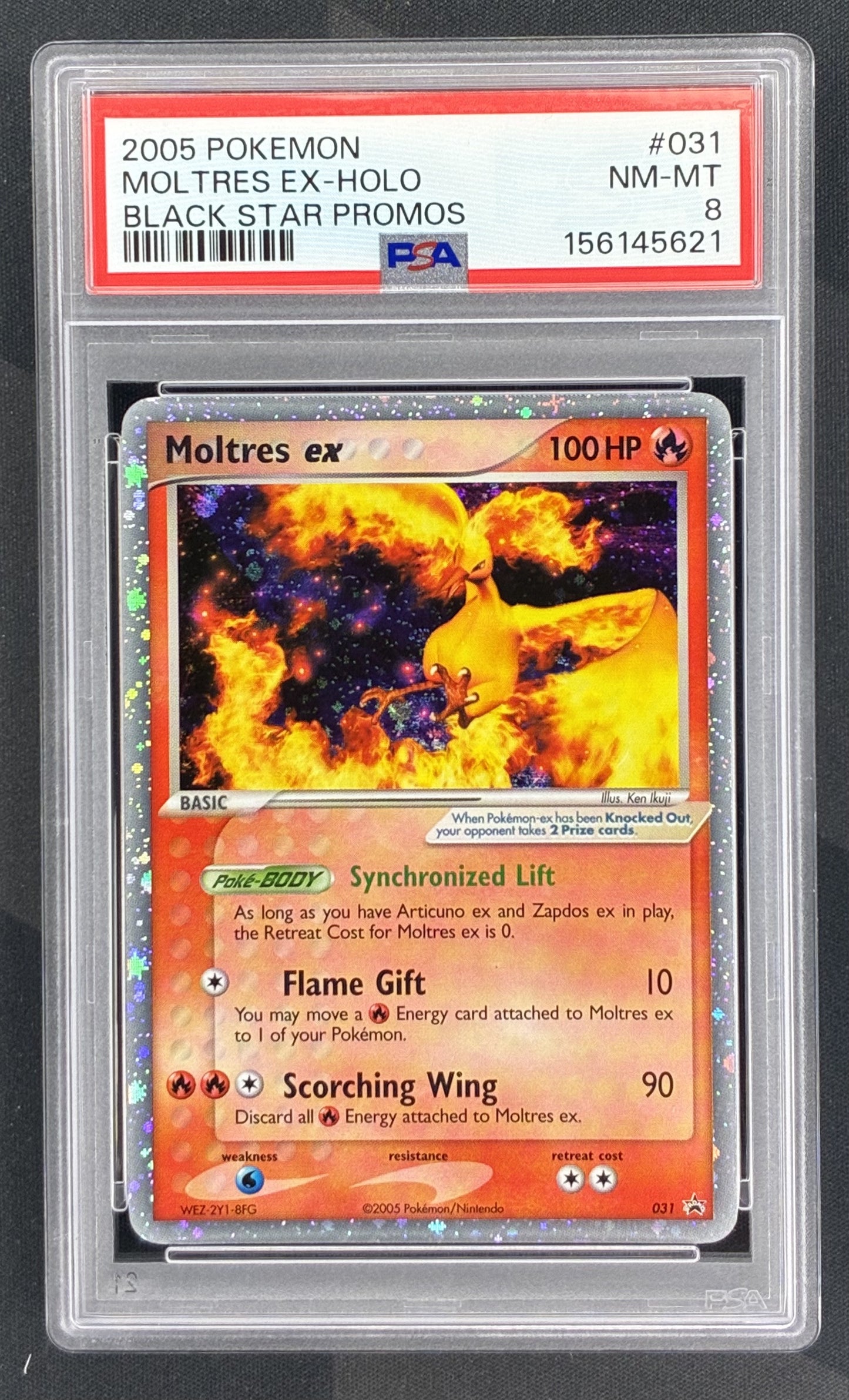 Pokemon Moltres ex 31 Black Star Promo Holo PSA 8 NM MT English Pokemon Card Collectible Graded Card