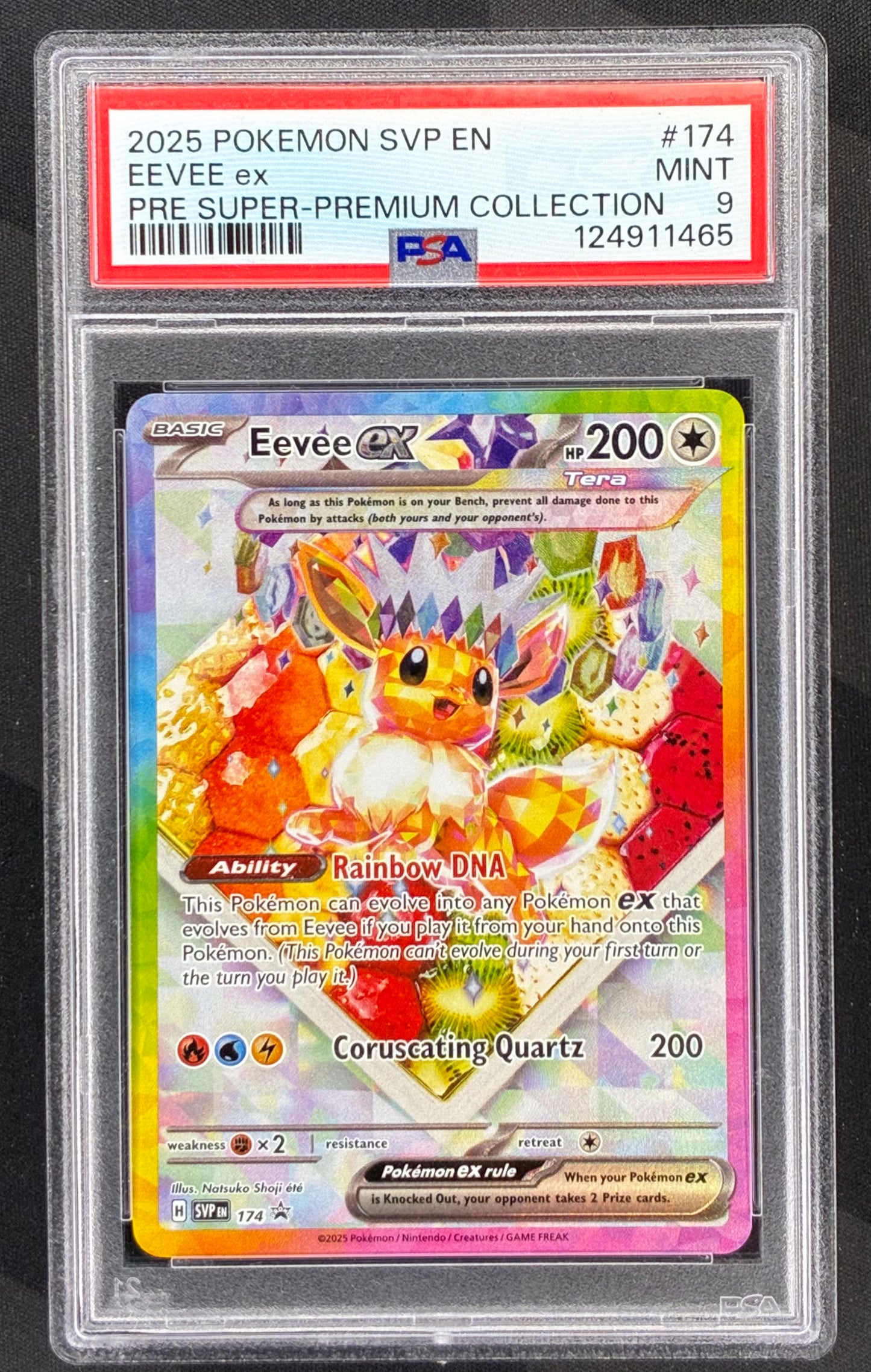 PSA 9 Eevee ex SVP174 Scarlet Violet Promo Pokemon