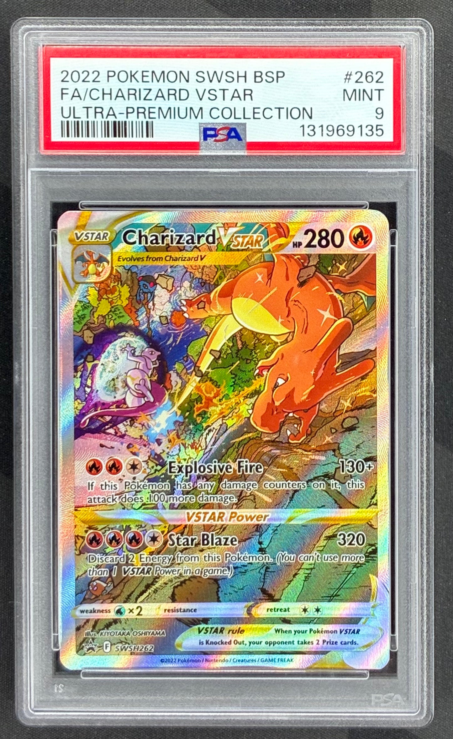 Charizard VSTAR UPC SWSH262 Holo PSA 9 English Pokemon Card