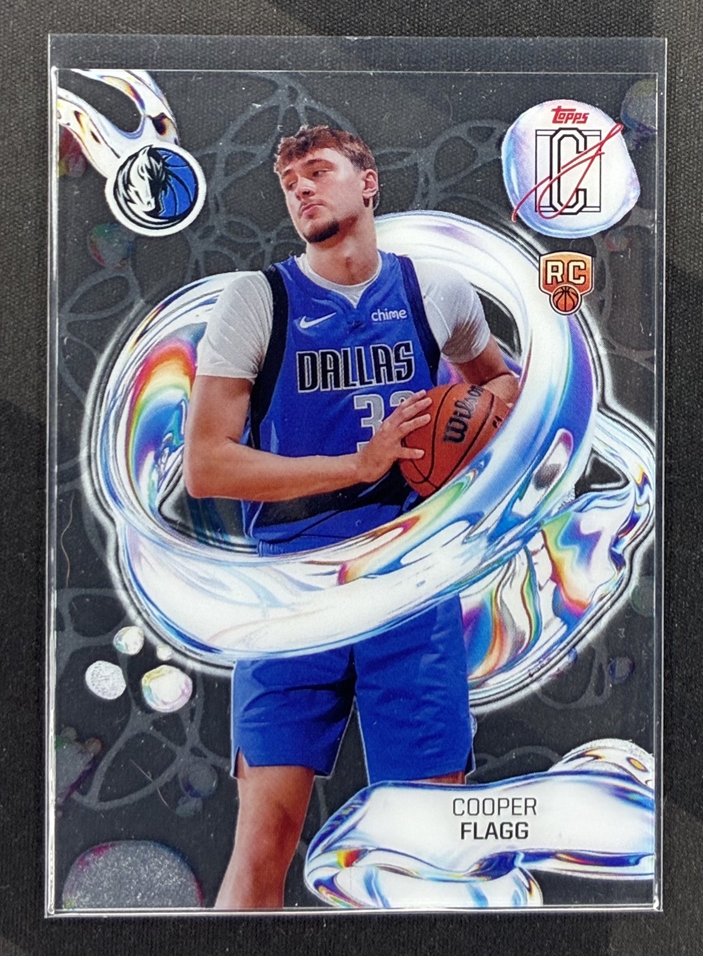 2025-26 Topps Signature Class Cooper Flagg Fluidity #FD-18 Dallas Mavericks rookie basketball card.