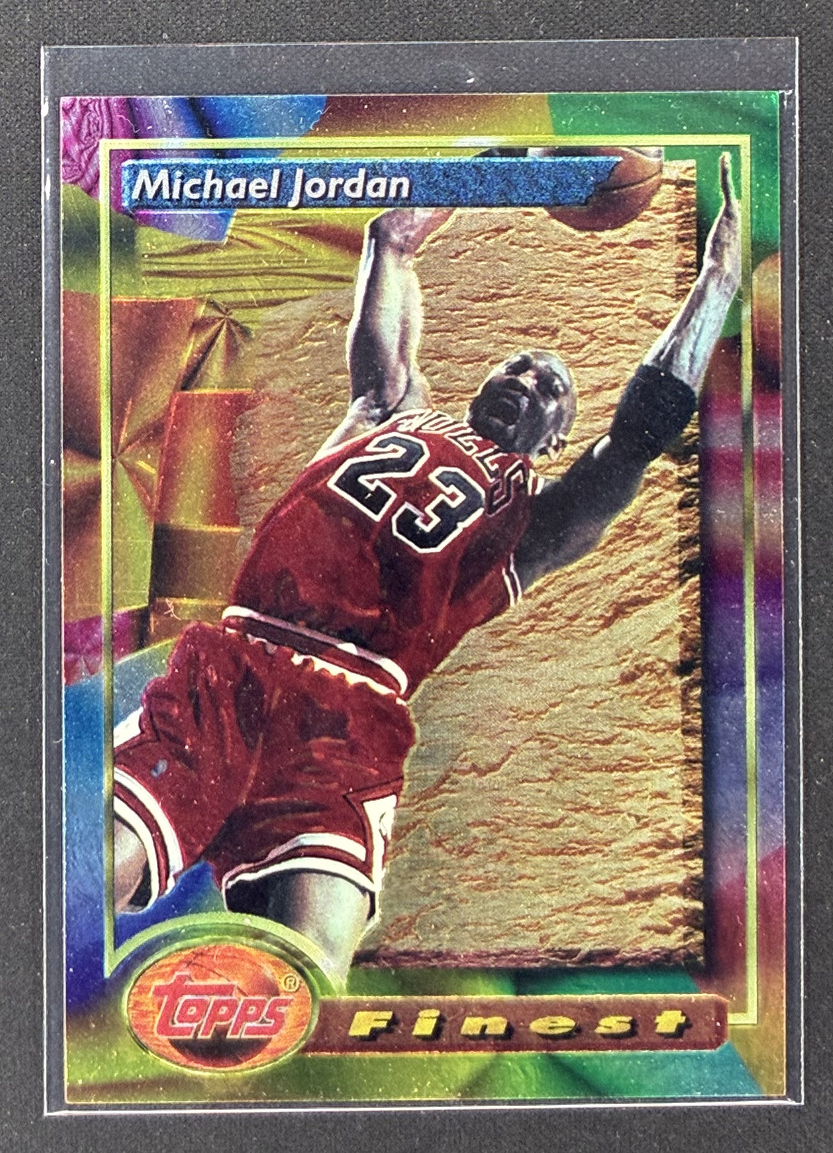 1993-94 Topps Finest Michael Jordan #1 Chicago Bulls basketball card.