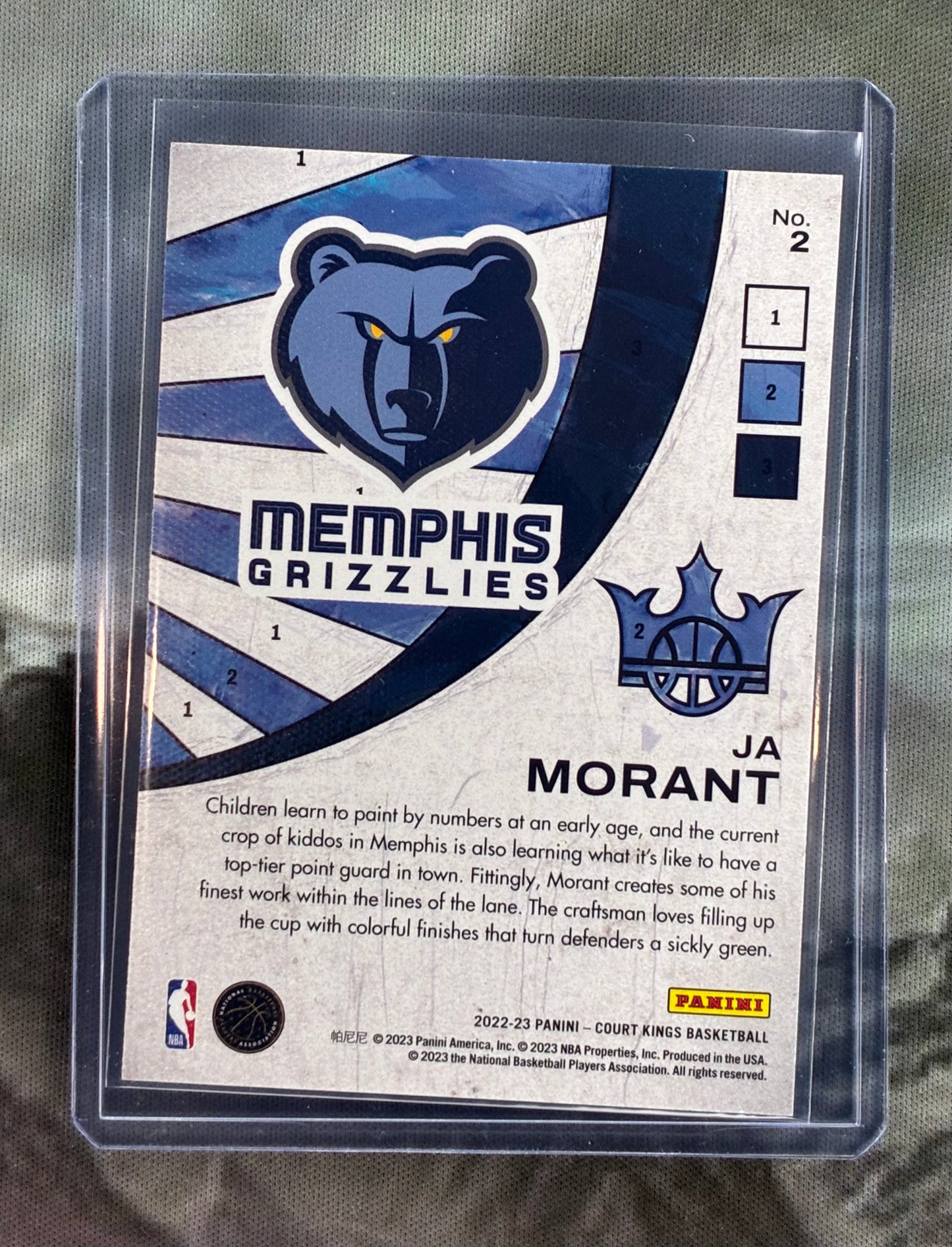 2022-23 Court Kings Ja Morant Paint By Numbers SSP Case Hit