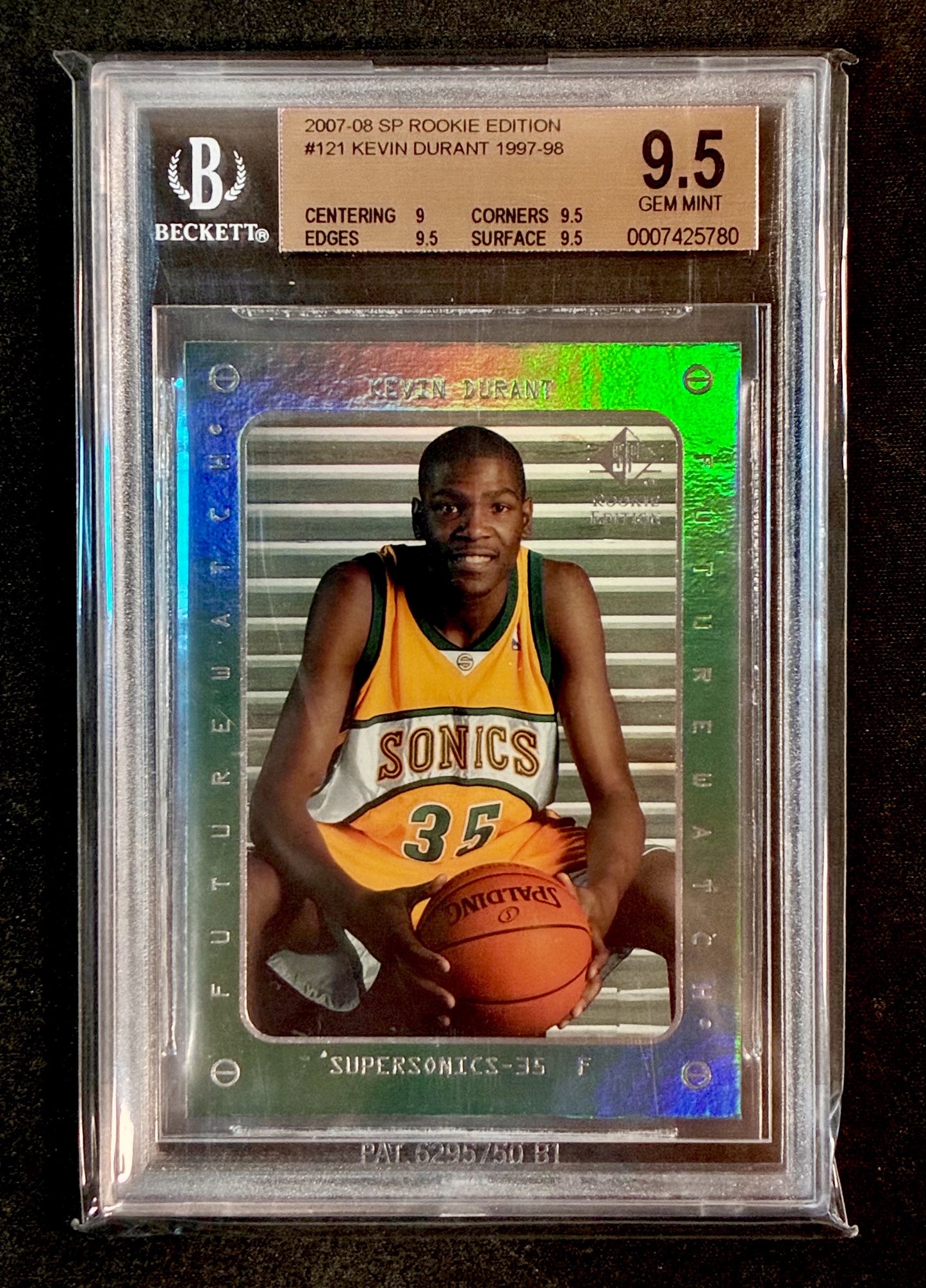 BGS 9.5 Kevin Durant 2007-08 SP Rookie Edition 1997-98 Future Watch Rookie Basketball Card