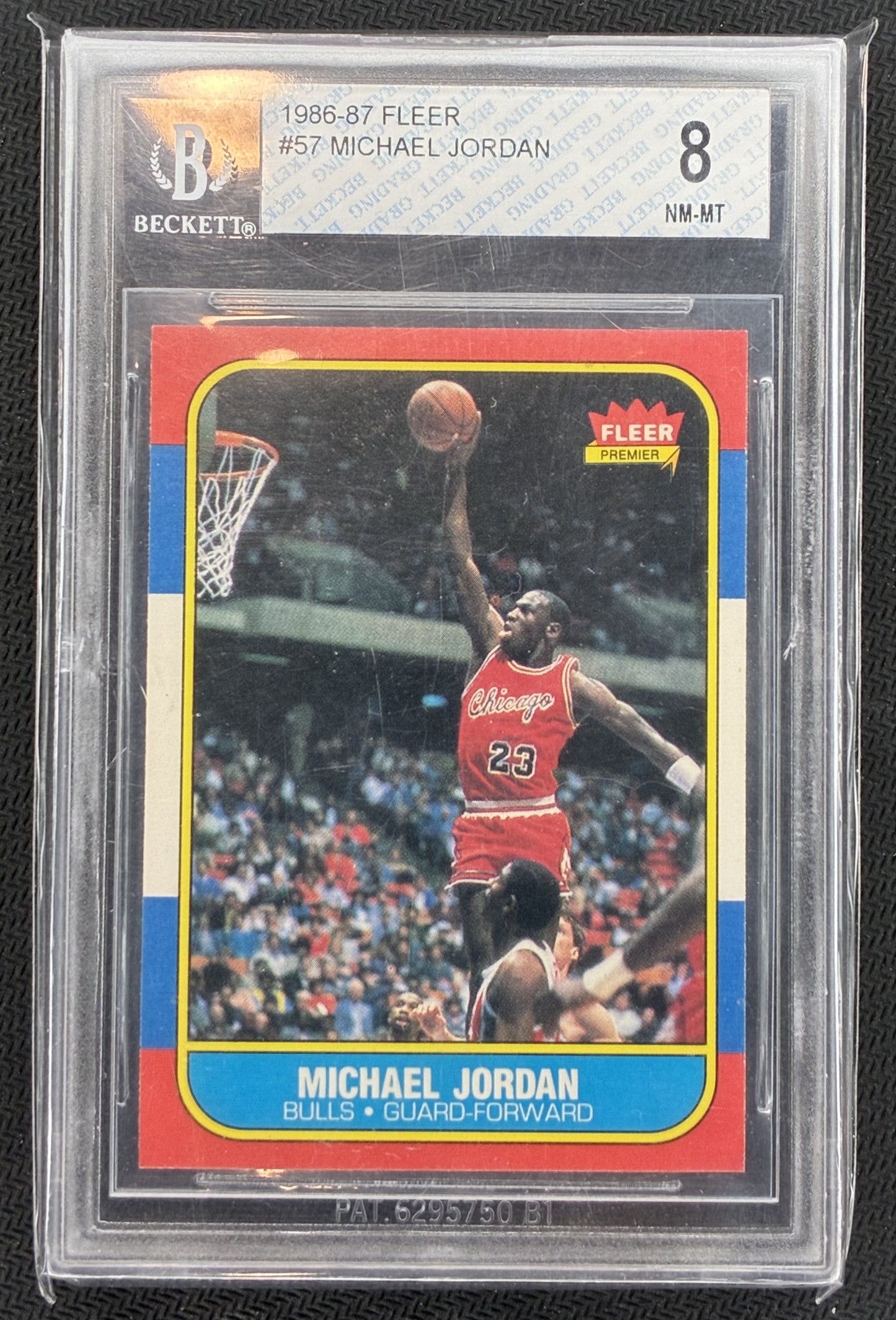 BGS 8 Michael Jordan 1986 Fleer Rookie #57 Chicago Bulls Basketball Card