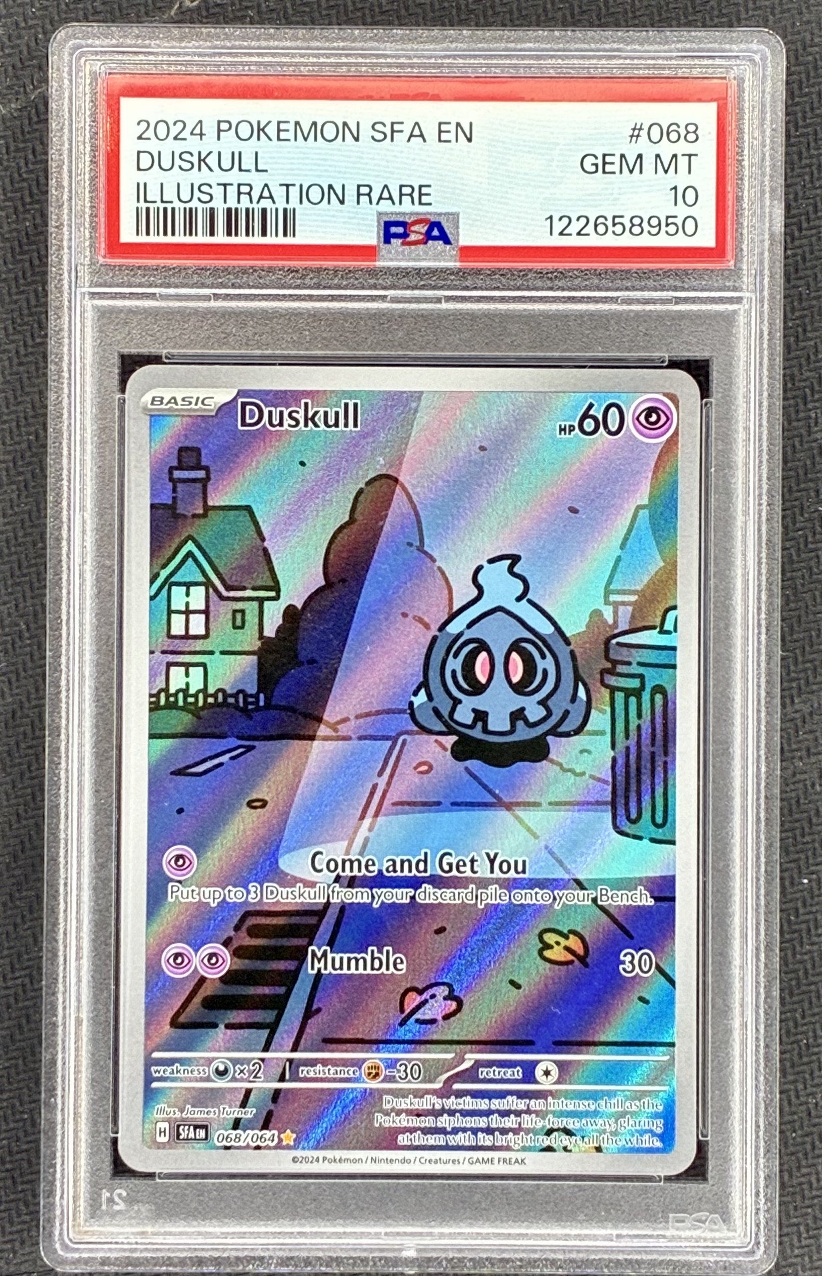 PSA 10 Duskull IR 068/064 Shrouded Fable Illustration Rare (Alt Art) Urban Empire Collectables AU PSA 10 Duskull IR 068/064 Shrouded Fable Illustration Rare (Alt Art) Urban Empire Collectables AU