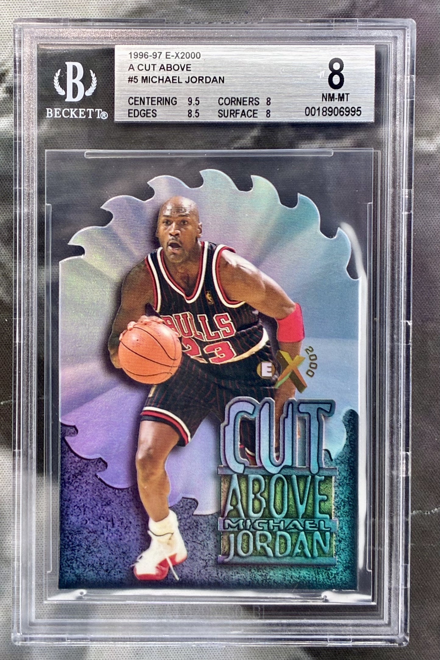 1996–97 E-X2000 Michael Jordan A Cut Above – BGS 9 Near Mint