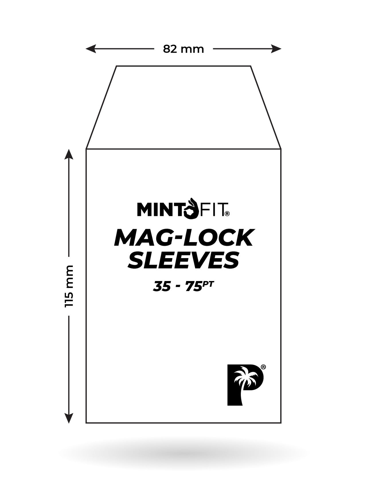 MintFit Mag-Lock Card Case Sleeves (35pt-75pt) - 100pc