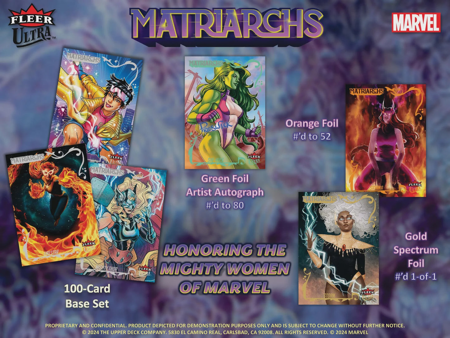 2024 Upper Deck Marvel Fleer Ultra Matriarchs of Marvel Hobby Box | Premium Trading Cards