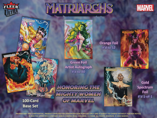 Product image of 2024 Upper Deck Marvel Fleer Ultra Matriarchs of Marvel Hobby Box | Premium Trading Cards
