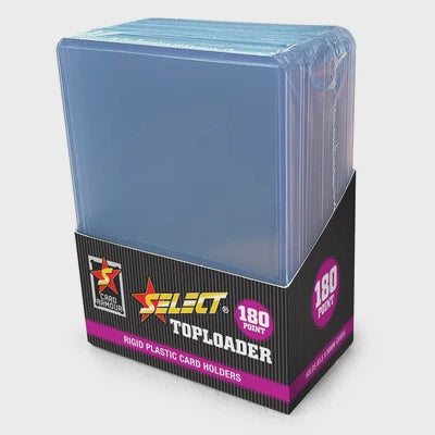 Card Armour 180pt Top Loaders 10 pack for extra-thick patch, memorabilia and premium trading cards.