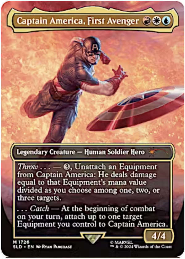 Secret Lair: Captain America, First Avenger (1726 - Non-Foil) | MTG Near Mint