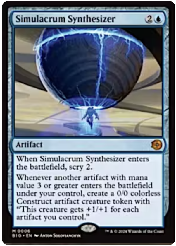 Product image of Simulacrum Synthesizer – Outlaws of Thunder Junction: The Big Score | MTG Near Mint