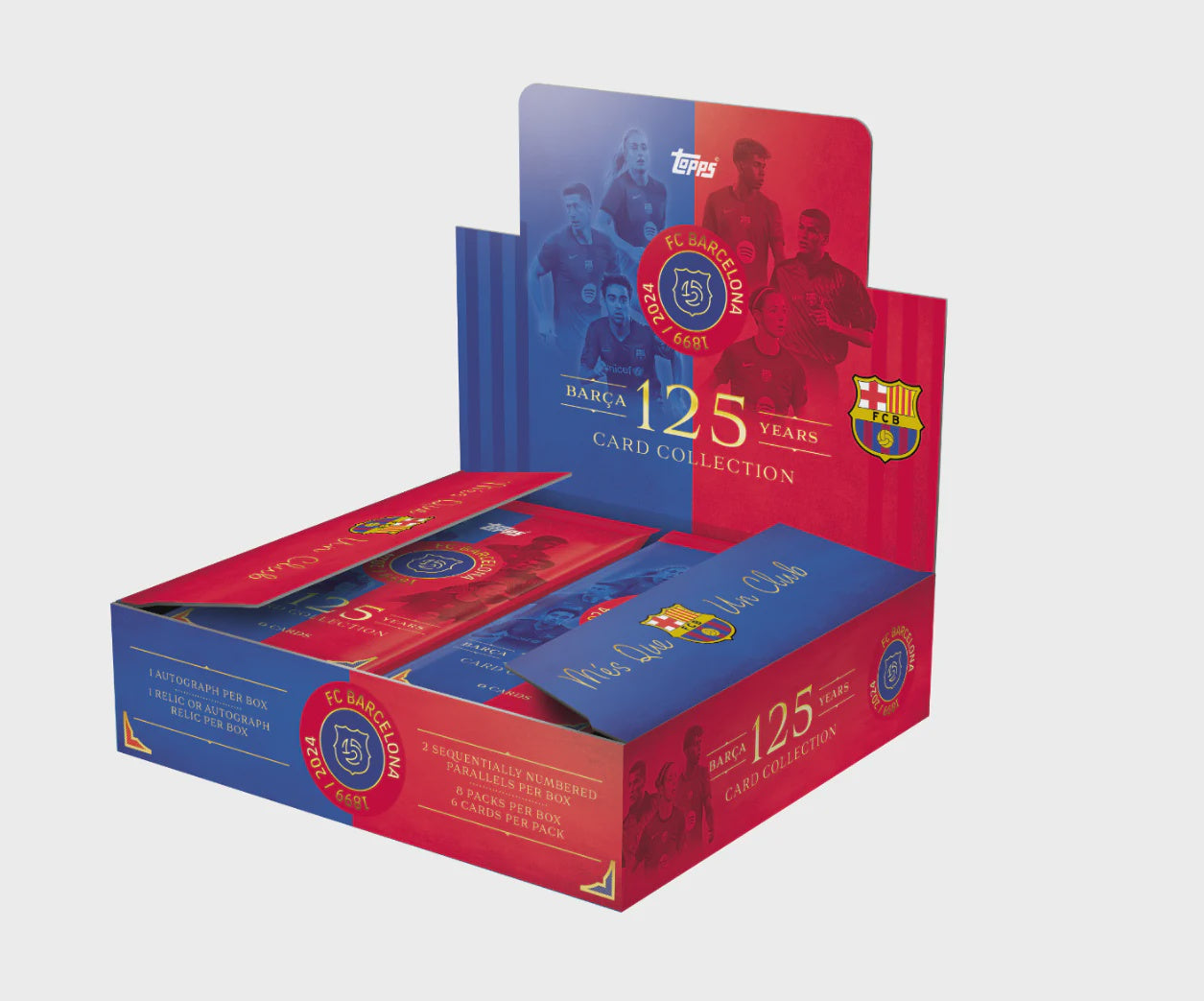 2024-25 Topps FC Barcelona 125 Years Anniversary Hobby Box | Soccer Trading Cards