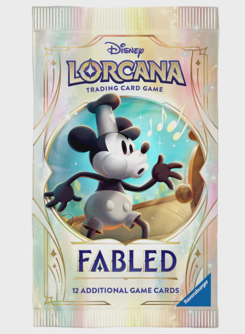 Disney Lorcana trading card game pack with a character on the cover
