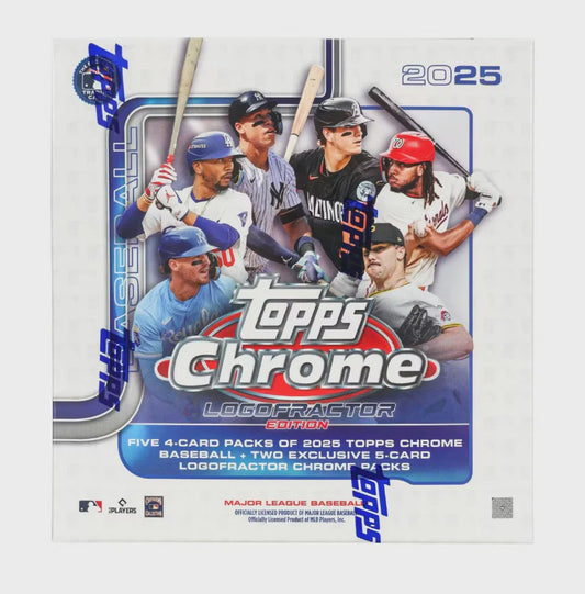 2025 Topps Chrome Baseball Logofractor Edition Box – Sealed MLB Trading Cards