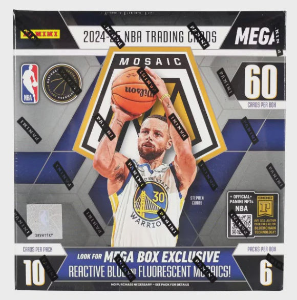 2024-25 Panini Mosaic Basketball Mega Box sealed NBA trading cards