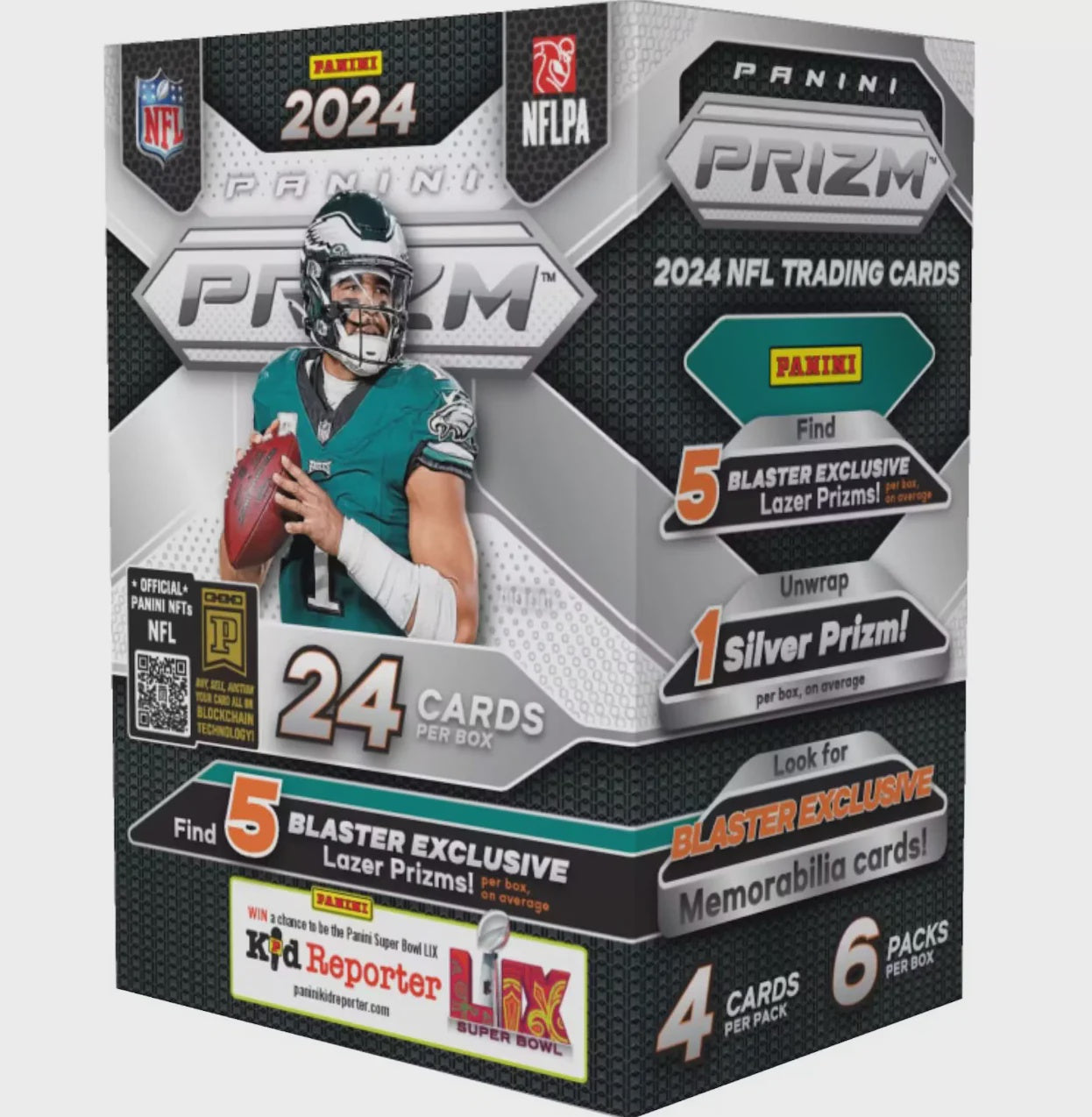 Product image of 2024 Panini Prizm Football 6-Pack Blaster Box | Exclusive Parallels & Rookie Cards