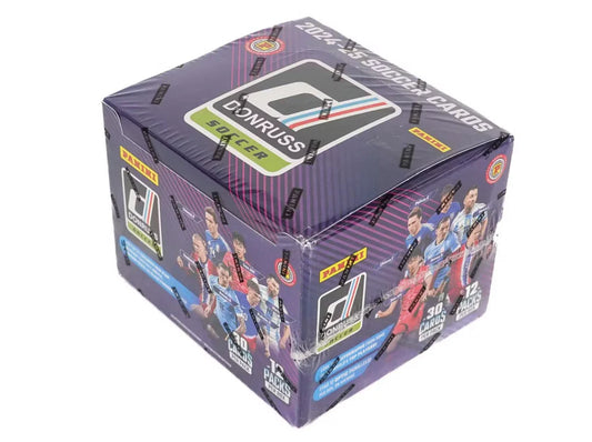 Product image of 2024-25 Panini Donruss Soccer Hobby International Box | Exclusive Parallels & Rookie Cards