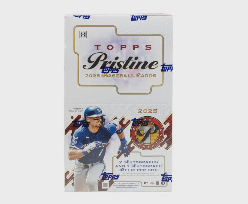 2025 Topps Pristine Baseball Hobby Box sealed baseball card box.