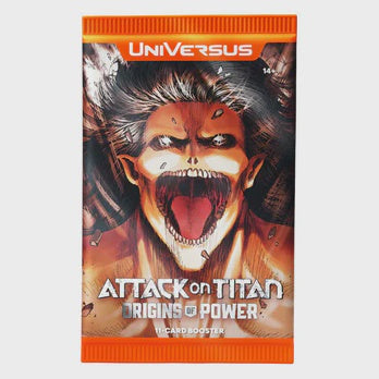 Product image of UniVersus Attack on Titan: Origins of Power Booster Pack