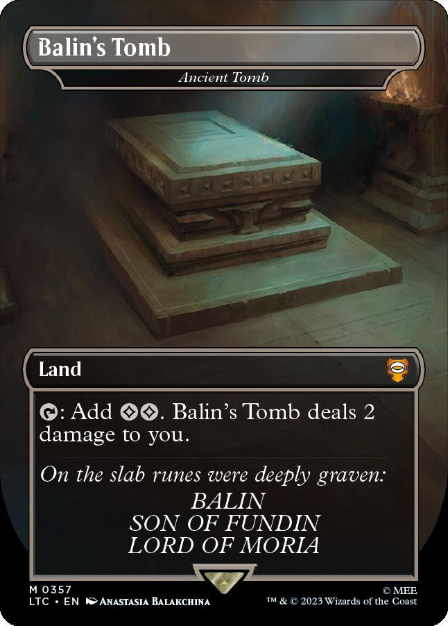 Ancient Tomb 0357 | Balin’s Tomb Variant | MTG The Lord of the Rings: Tales of Middle-earth Commander Decks