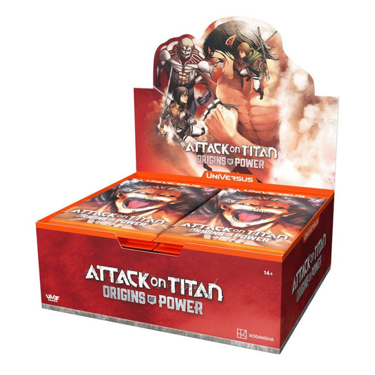 Product image of UniVersus Attack on Titan: Origins of Power Booster Box (24 Packs)