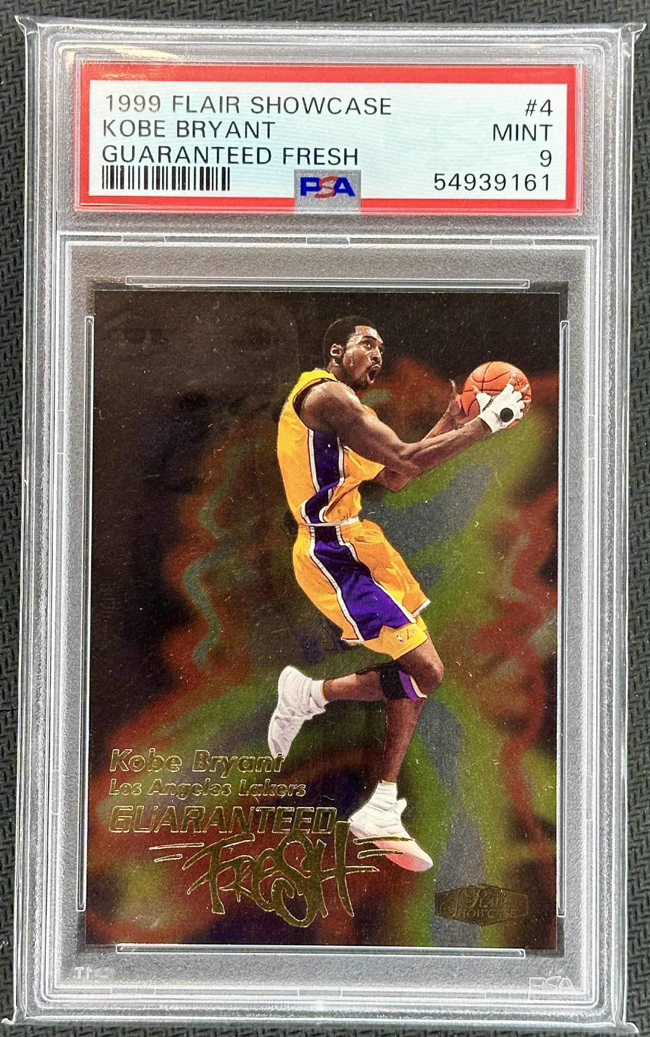 1999-00 Flair Showcase Kobe Bryant #4 Guaranteed Fresh graded PSA 9 Mint
