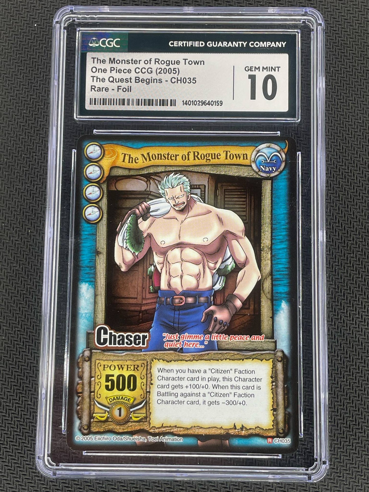 The Monster of Rogue Town One Piece Card CGC 10