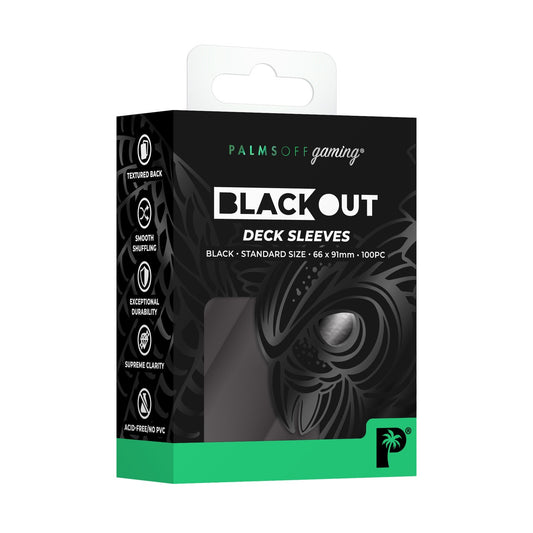 Product image of Palms Off Blackout Deck Sleeves - Standard Size