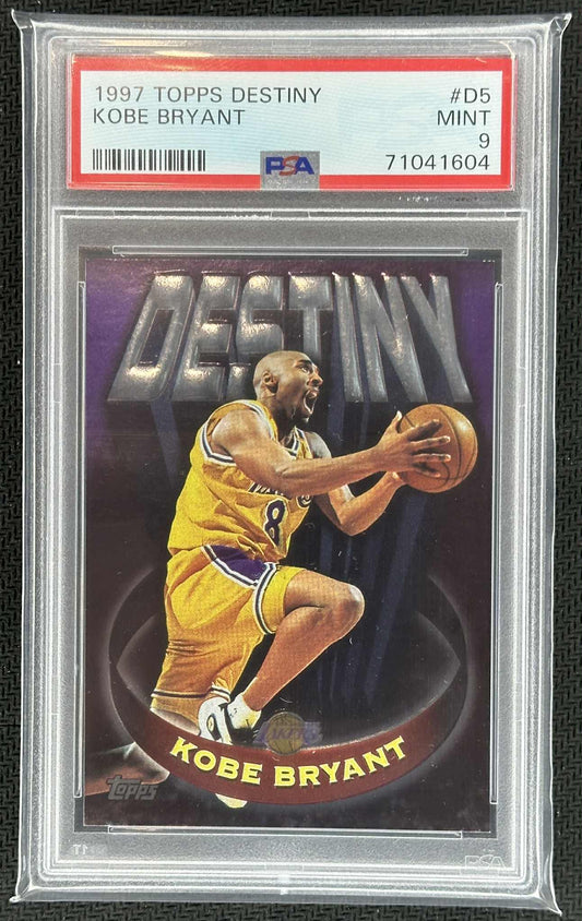 1997-98 Topps Kobe Bryant Destiny #D5 graded PSA 9 Mint