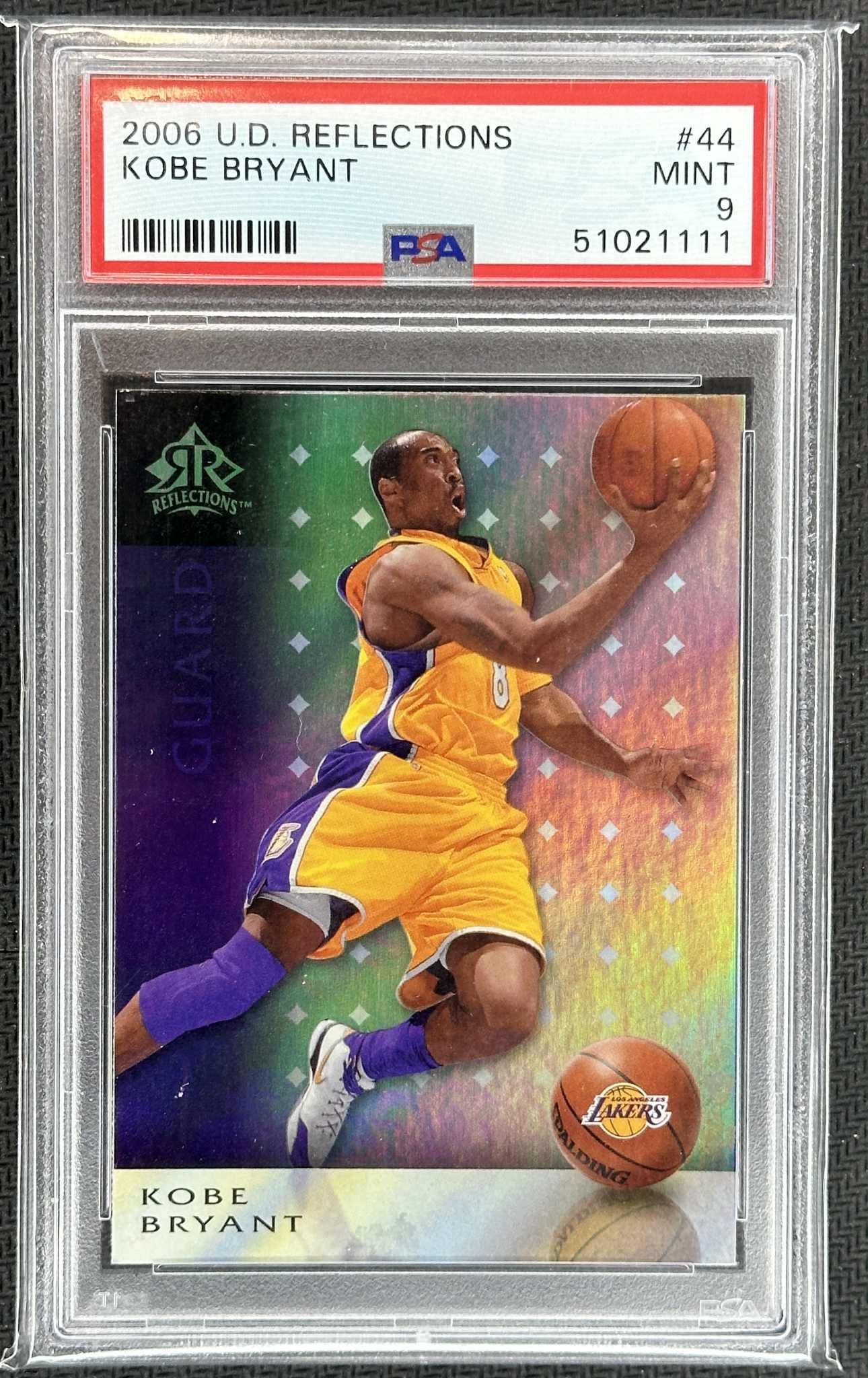 2006-07 Upper Deck Reflections Kobe Bryant #44 graded PSA 9 Mint