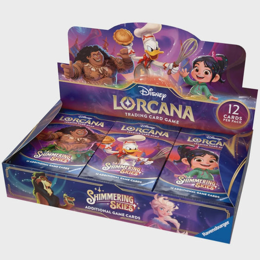 Disney Lorcana Shimmering Skies Booster Box – 24 Pack Trading Card Game Set