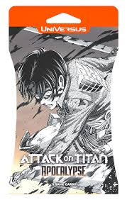 UniVersus Attack on Titan Apocalypse Hanging Booster Pack – 10-Card TCG Expansion