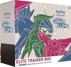 Pokémon TCG Sun & Moon Cosmic Eclipse Elite Trainer Box – 8-Pack ETB with Arceus & Dialga Sleeve Design