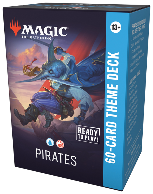Card game box for 'Magic: The Gathering' with a pirate theme on a white background