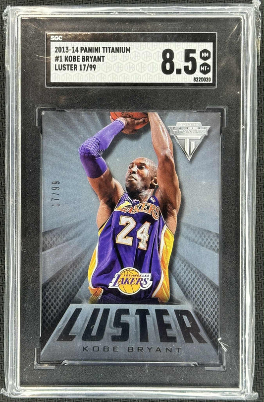 2013-14 Panini Titanium Kobe Bryant Luster #1 serial numbered /99 – Los Angeles Lakers